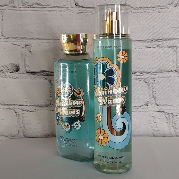 BATH & BODY WORKS 'RAINBOW WAVES' 2-PIECE BODY MIST, WASH SET 'DISCO EDITION' - Picture 3 of 14